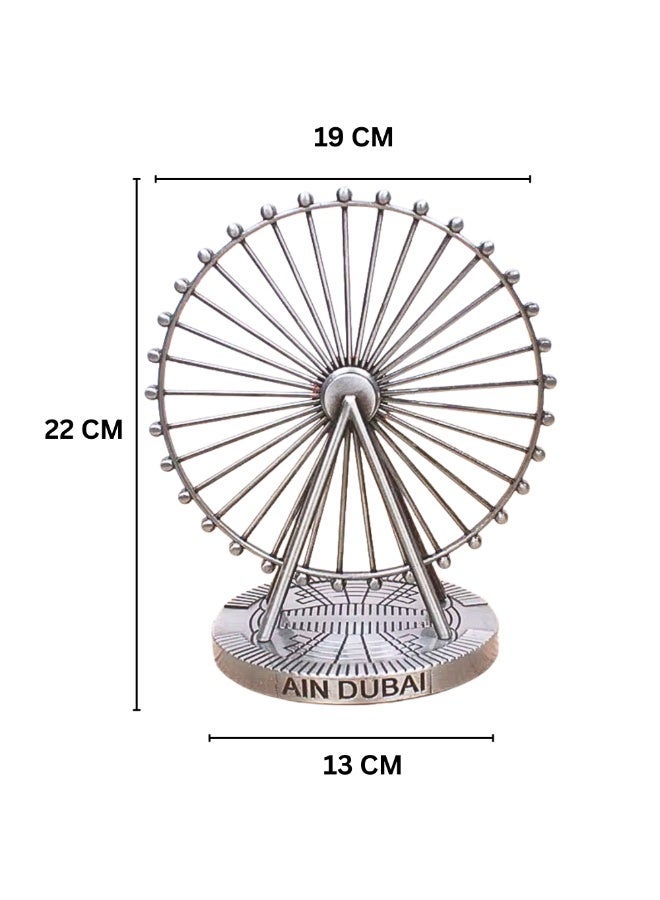 Ain Dubai Ferris Wheel Sculpture 3D Model Table Décor Souvenir, Elegant Home & Office Showpiece Large 22x19x13cm - Image 2